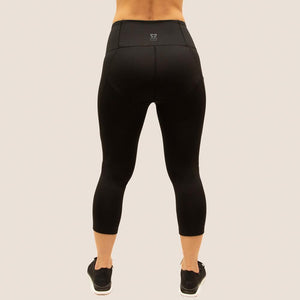 Black Flow 2 Freedom Exhale Cropped Period Proof Legging back view