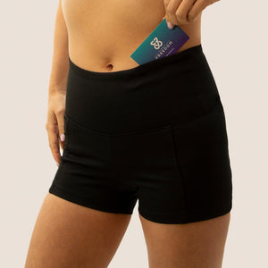 Black Flow 2 Freedom Exhale period proof shorts front pocket